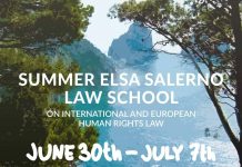 Elsa Salerno, dal 30 giugno al 7 luglio summer school sui diritti umani