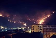 Sarno, l’inferno di fuoco che accentua il rischio idrogeologico