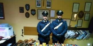 50enne cilentano denunciato: in casa aveva un arsenale