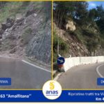 Amalfitana, proseguono i lavori per il ripristino della viabilità