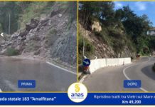 Amalfitana, proseguono i lavori per il ripristino della viabilità