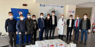 In arrivo in Campania oltre 25mila mascherine dalla comunità cinese