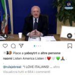 “Listen, America, Listen”: Naomi Campbell invita gli Usa a seguire il modello De Luca