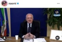 “Listen, America, Listen”: Naomi Campbell invita gli Usa a seguire il modello De Luca