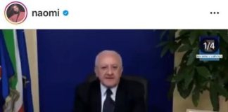 “Listen, America, Listen”: Naomi Campbell invita gli Usa a seguire il modello De Luca