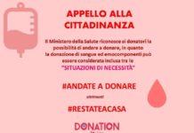 L’appello di Donation Italia: “Continuate a donare il sangue con responsabilità”