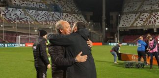 Salernitana, Ventura sprona Cerci e tifosi: “Può fare molto di più, Arechi vuoto fa male”