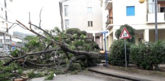 Maltempo e tromba d’aria a Salerno: danni a Torrione