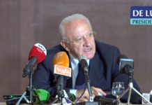 Vincenzo De Luca: “Se non muoio, potete vaccinarvi tutti”