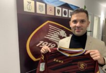 Salernitana: ufficiale l’arrivo in prestito di Durmisi dalla Lazio