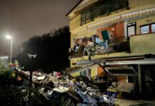 Coperchia, frana invade abitazioni. Evacuate famiglie del posto
