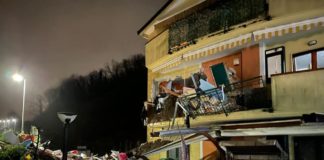 Coperchia, frana invade abitazioni. Evacuate famiglie del posto