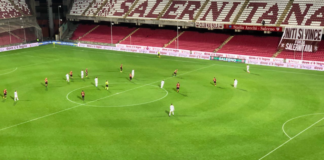 Salernitana da infarto: Tutino al 96′ manda i granata al secondo posto solitario